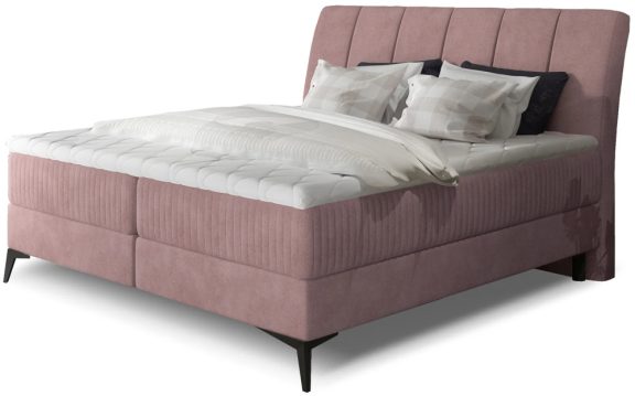 Aderito 180x200 boxspring ágy matraccal rózsaszín