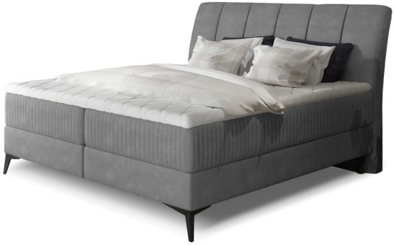 Aderito 160x200 boxspring ágy matraccal szürke