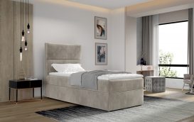 Arco 90x200 boxspring ágy matraccal bézs