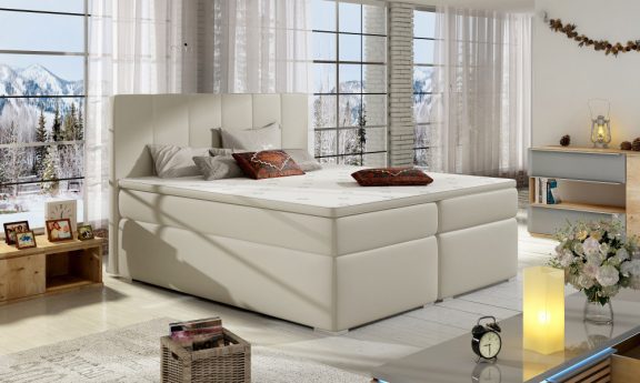 Bolero 160x200 boxspring ágy matraccal bézs