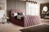 Candice 160x200 boxspring ágy matraccal rózsaszín