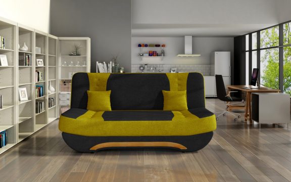 Ewa II ágyfunkciós kanapé fekete