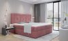 Idris 160x200 boxspring ágy matraccal rózsaszín