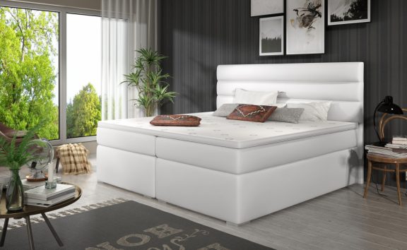 Softy 160x200 boxspring ágy matraccal fehér