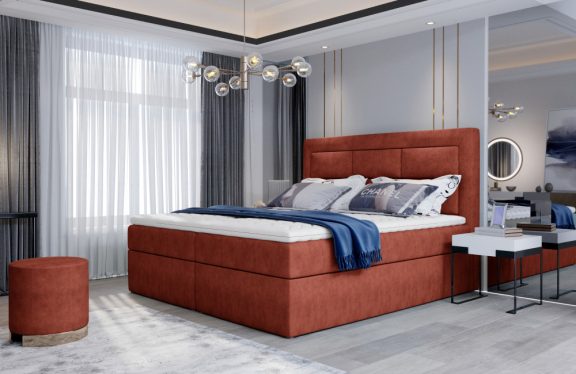 Vivre 160x200 boxspring ágy matraccal sötétszürke