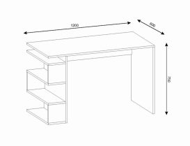 Minimal íróasztal  Fehér