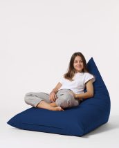   Pyramid Big Bed Pouf - Dark Blue Babzsákfotel 145x90x35  Sötétkék