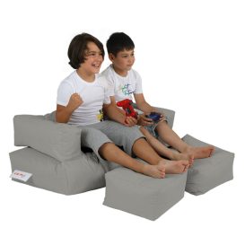 Kids Double Seat Pouf - Fume Babzsákfotel 100x50  Füst