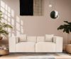 Lora 2 Seater - Cream 2 Személyes kanapé 220x108x65  Krém