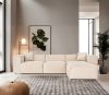 Lora (L1-O1-1R-POUFFE ) - Cream Sarokkanapé 303x193x65  Krém