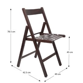 Tatti Összecsukható Bükkfa szék Wenge - 2db