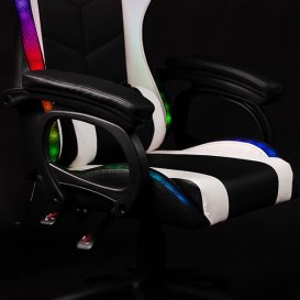 X-Style Combat 4.0 LED Gamer szék  Black-White