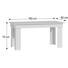 Vantilla Étkezőszett 6 székkel Fehér-Wenge N